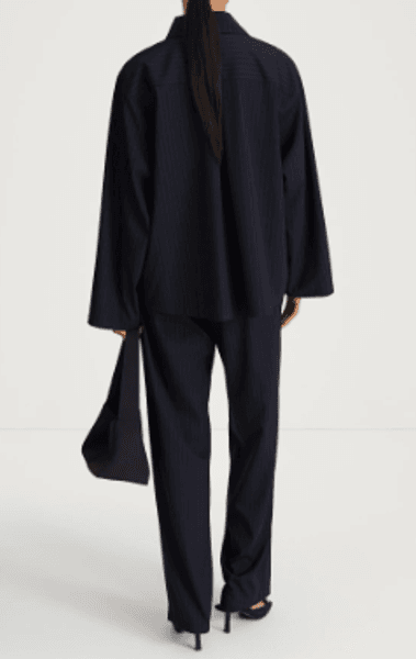 Hovedbilde BRENLY SHIRT - NAVY PINSTRIPE/ Stylein