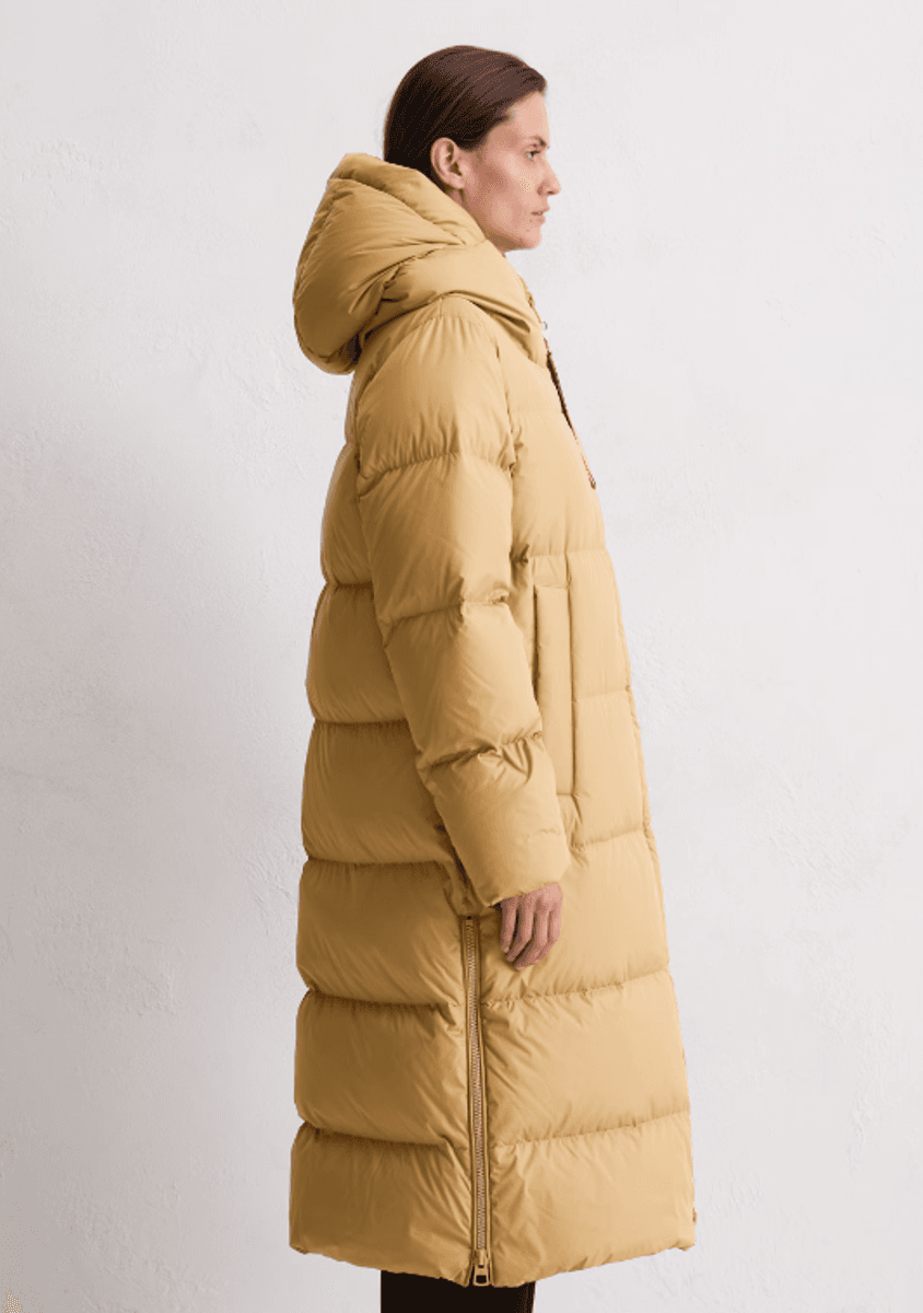 Puffer down hooded coat pure sand/ Marc O`polo