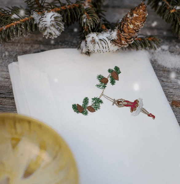 Hovedbilde Juleserviet med Ballerina/ Langkilde&søn