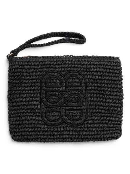 Hovedbilde Mim Straw Clutch Black/ Ella&il