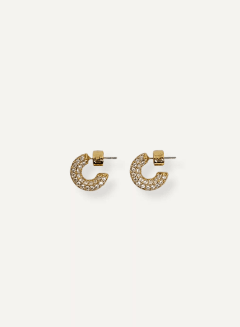 Hovedbilde Twist&Tango Lielle Rhinestone Hoops - Gold Plated