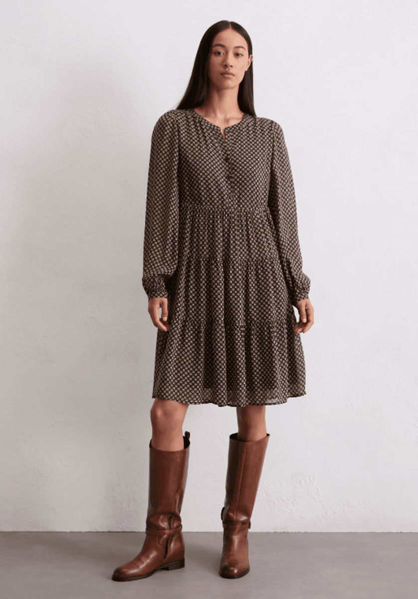 Short tiered dress regular/ Marc O'Polo