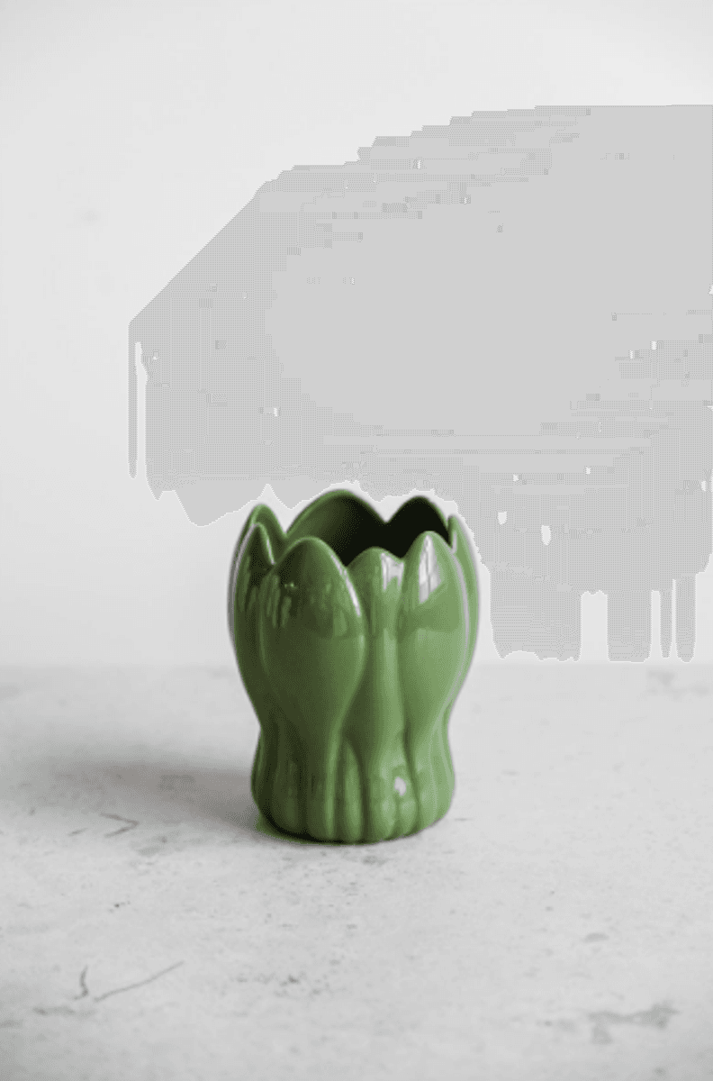 KROKUS VASE, GREEN 15cm/ Fine Little Day