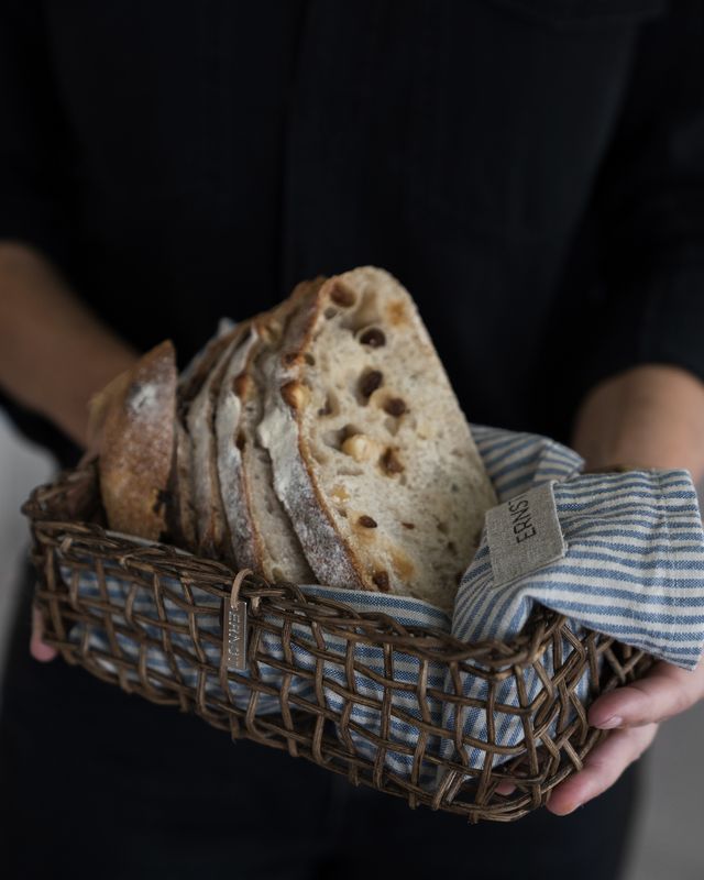 Korg rektangulär mörkbrun/ Ernst