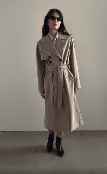 Hovedbilde Rain Trenchcoat Sand/ Notyz