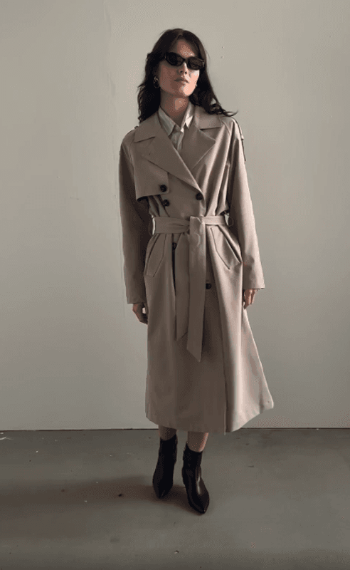 Rain Trenchcoat Sand/ Notyz