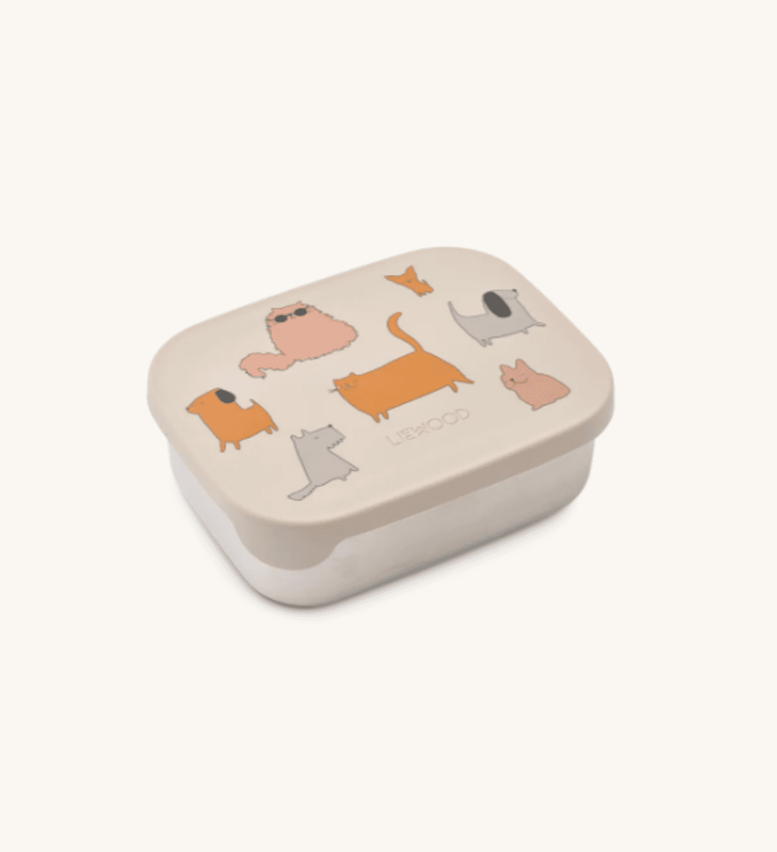 Arthur Printed Lunchbox Cats and Dogs / Sandy/ Liewood