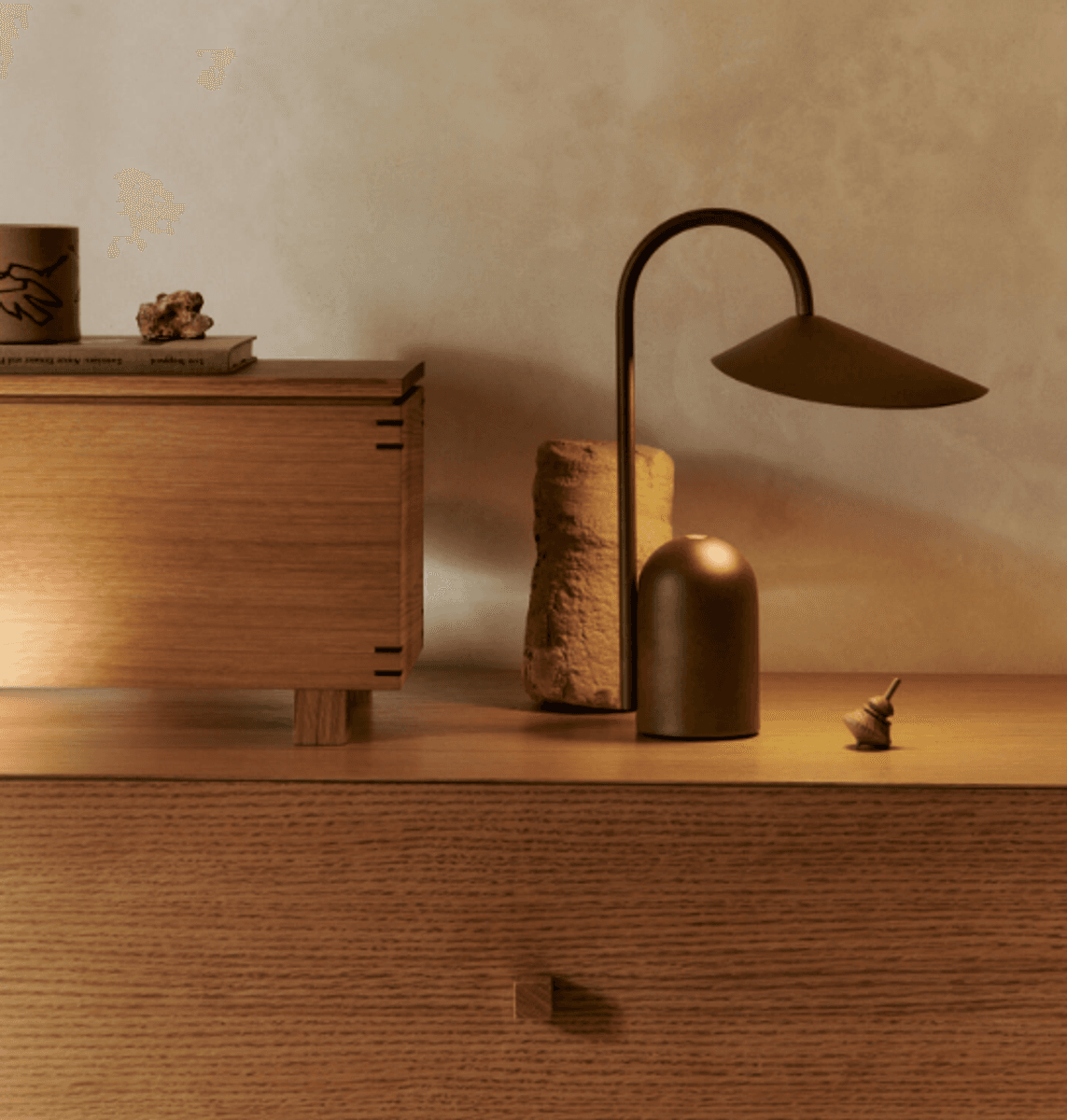 Arum Portable Lamp - Dark Chocolate/ Ferm Living