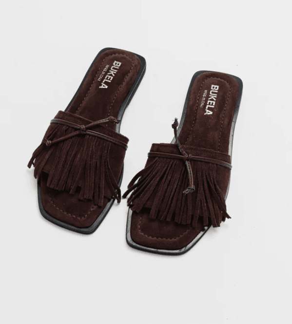 Hovedbilde Bukela Palma sandal - Suede Espresso
