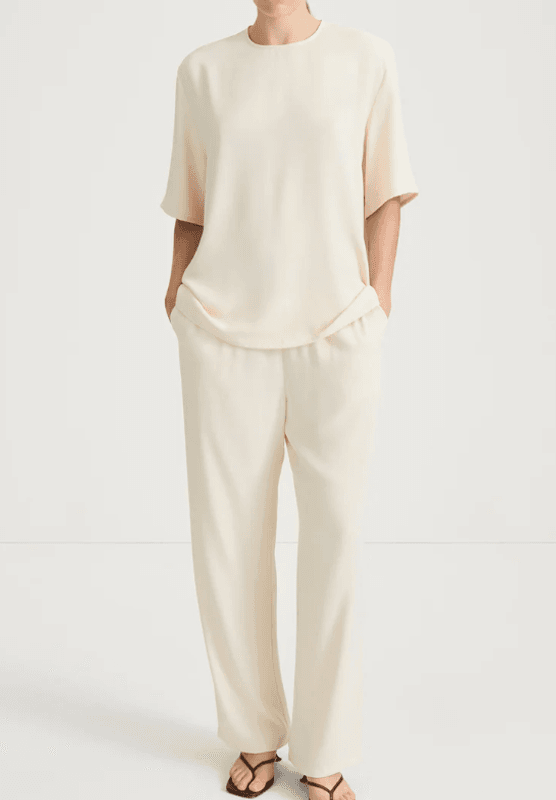MEIKE TROUSERS - CREAM/ Stylein