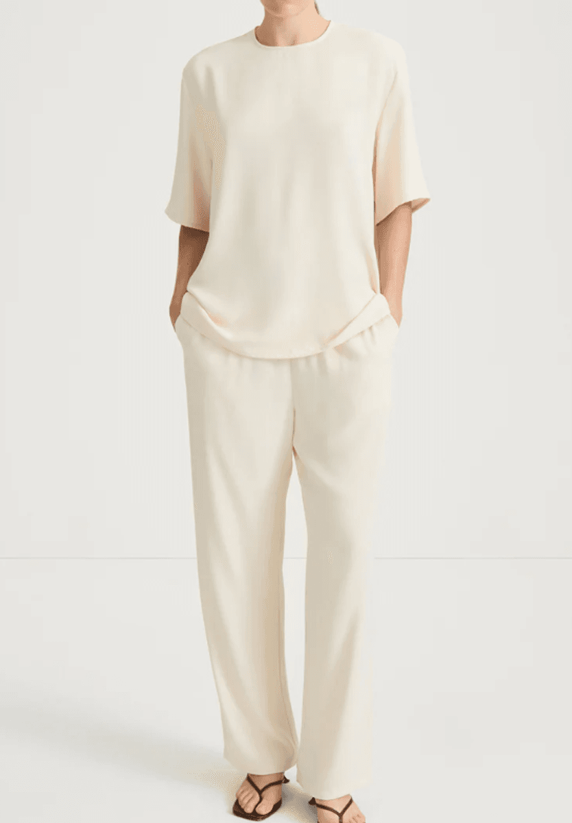 MEIKE TROUSERS - CREAM/ Stylein