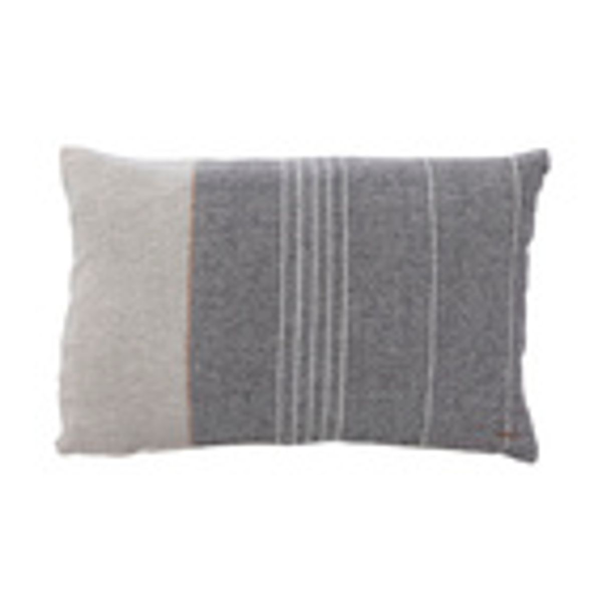 Kuddfodral 40x60cm halvlinne grå/natur/ Ernst