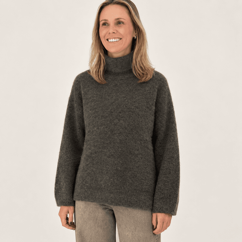 Rève Andrea turtleneck sweater - Moon rock