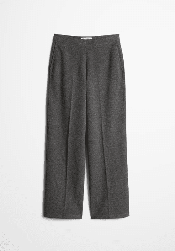 Marc O`Polo Relaxed-Fit Tweed Pants - Dark grey