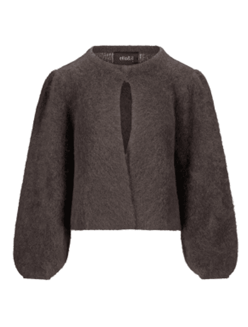 Hovedbilde Ella&il Amelia Chunky Cardigan - dark brown