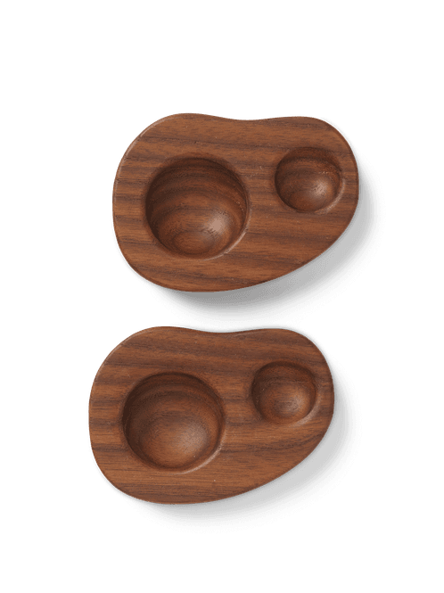 Hovedbilde Cairn Egg Holder - Set of 2 - Dark Brown/ Ferm ...