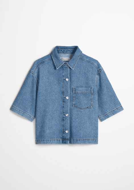 Hovedbilde Marc O`Polo Relaxed denim blouse - Light Blue