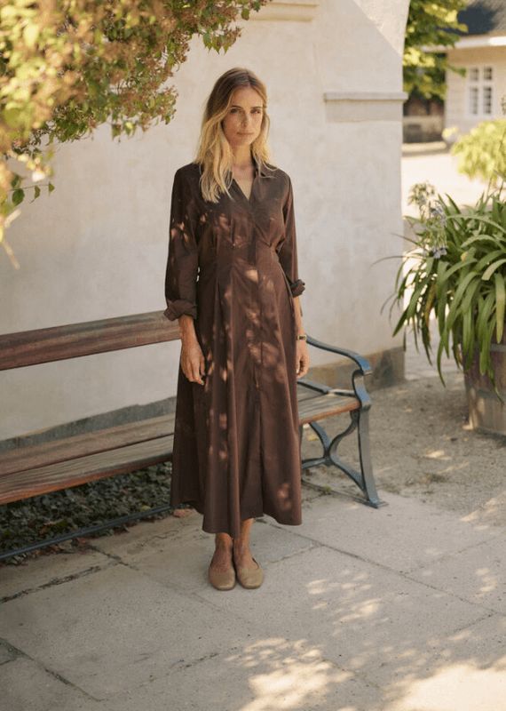 Culture CUelna Antoinett Dress - Coffee Bean