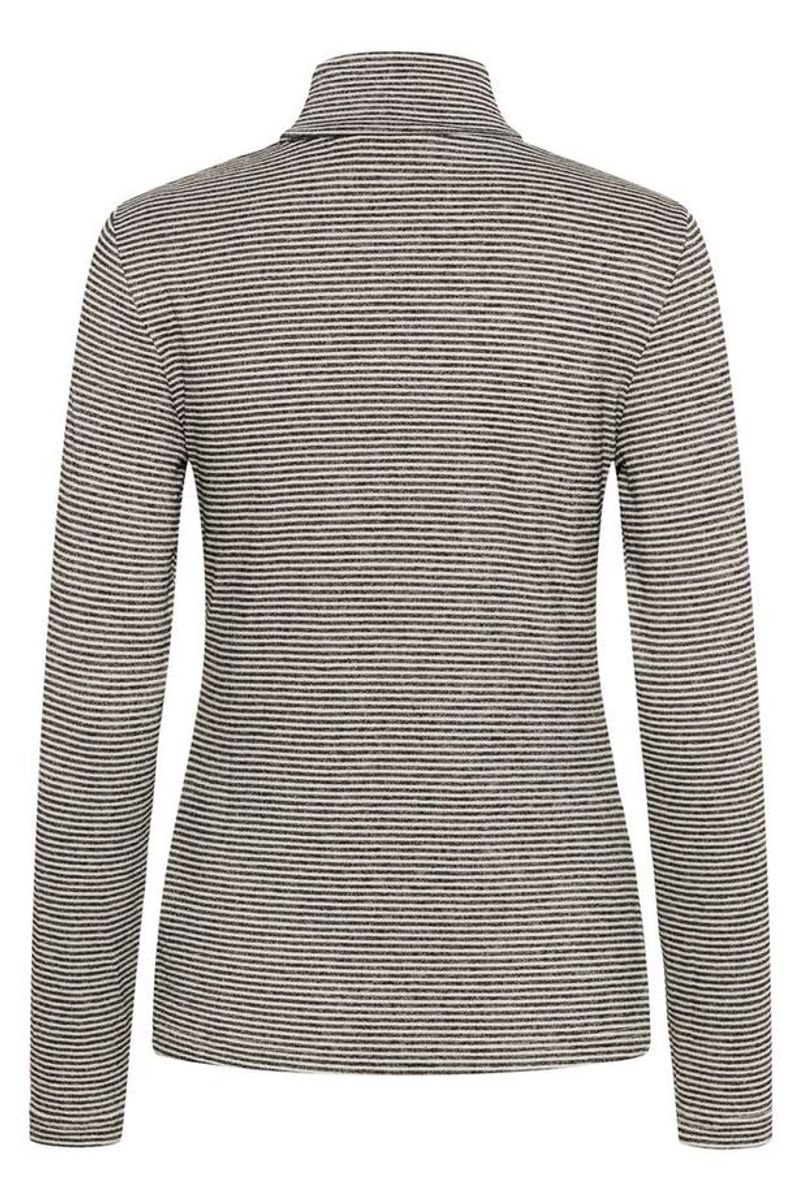 CUAlexandra Jersey Rollneck Black/ White/ Culture