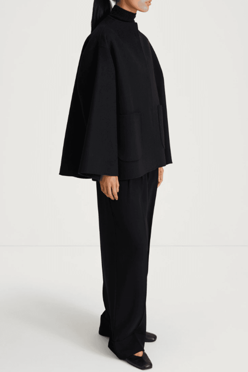 TRITSIS WITH POCKETS JACKET - BLACK/ Stylein