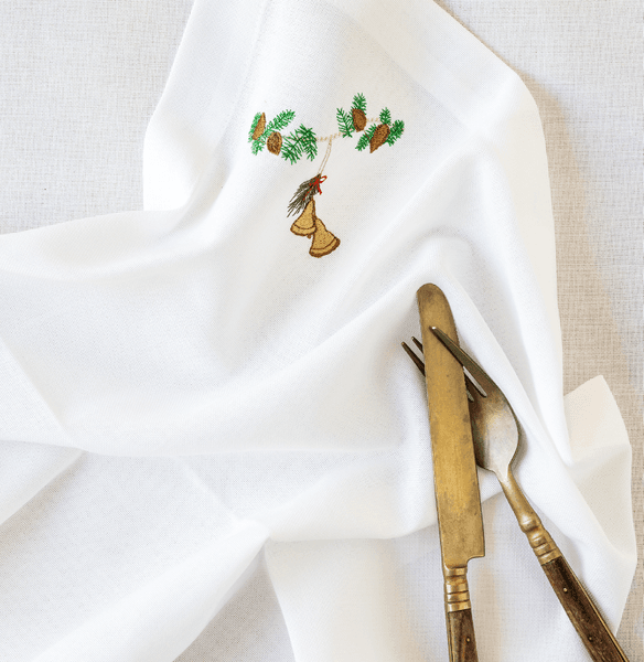 Hovedbilde Juleserviet med juleklokker/ Langkilde&søn