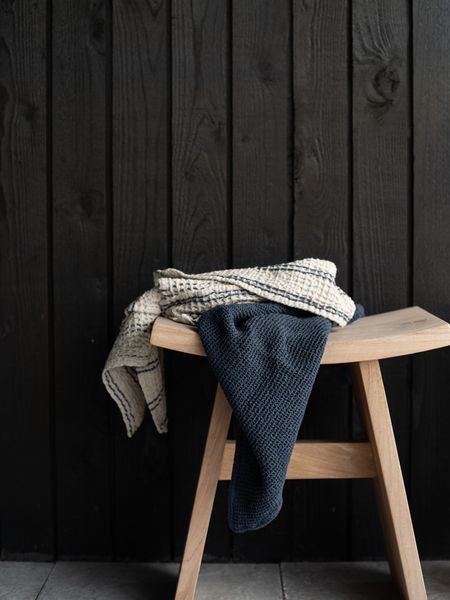 Hovedbilde Nella waffle towel - 50x70 Blue stripe/ Tell Me ...