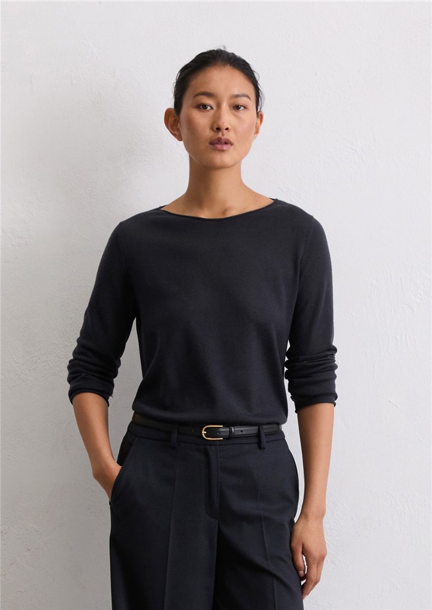 Knitted sweater soft merino wool Deep night Blue/ Marc O'Polo