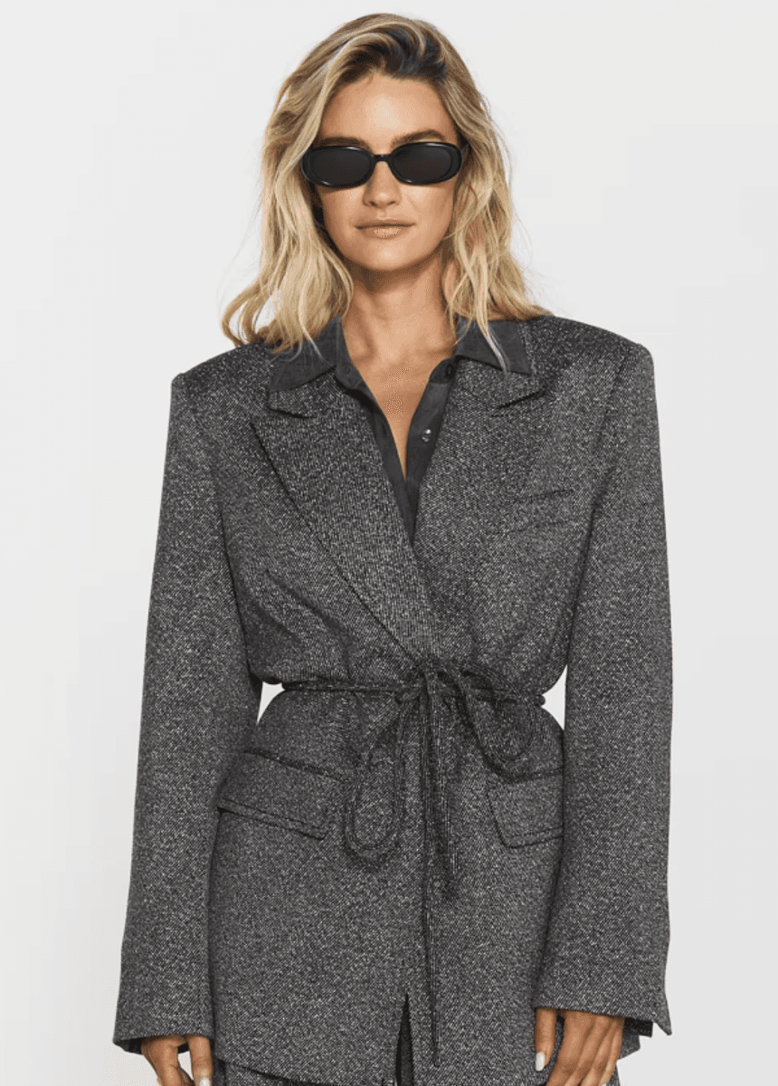 Minka Belted Blazer/ Twist&Tango