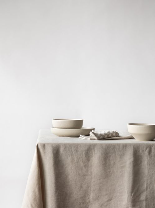 Hovedbilde Tablecloth linen 145x330 Warm grey/ Tell Me More