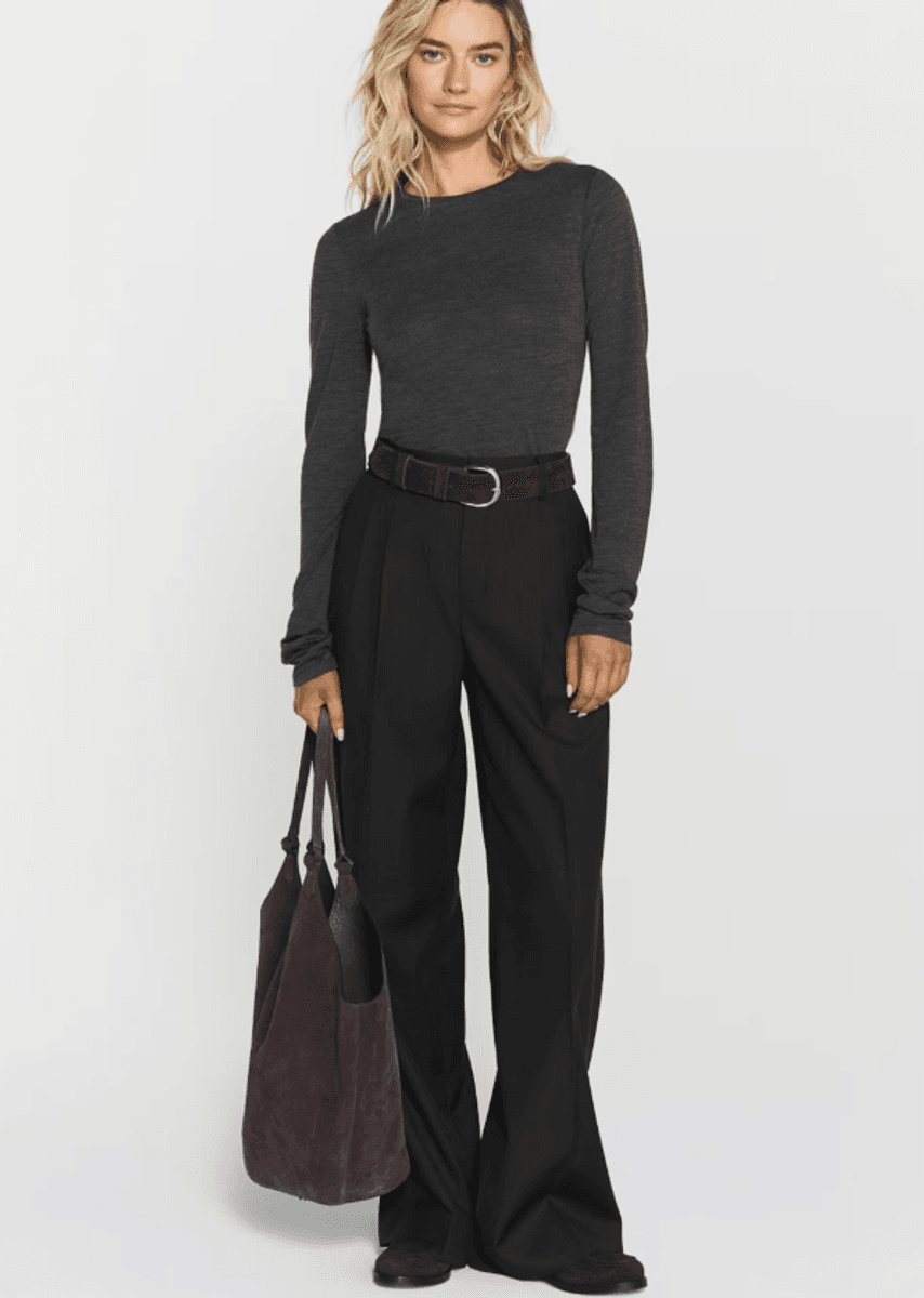 Wynne Trousers Dk Grey Mélange/ Twist&Tango