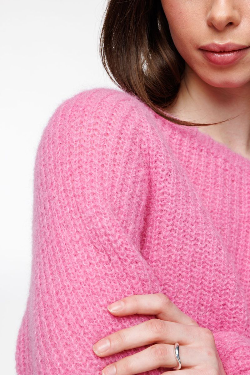 Lerke genser kort sukkerrosa/ woodling