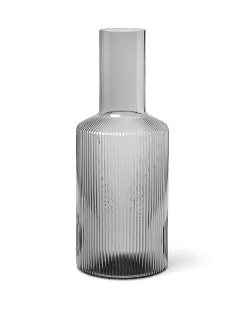 Hovedbilde Ripple Carafe - Smoked Grey/ Ferm Living