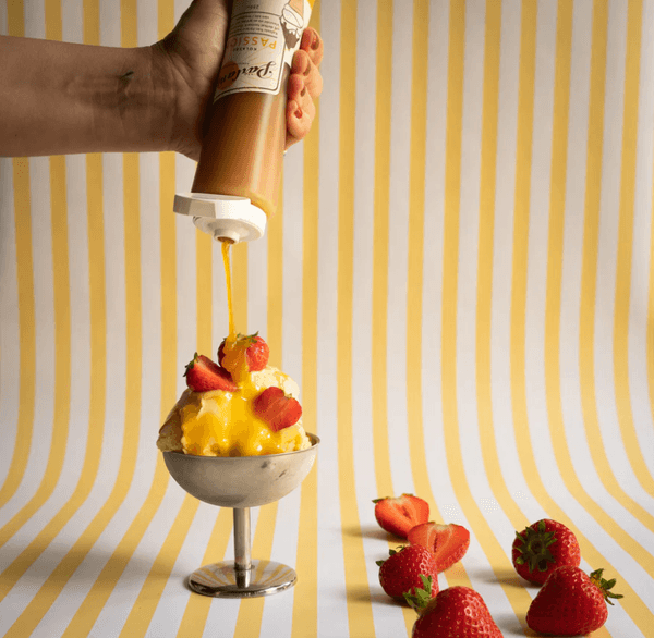 Hovedbilde caramel sauce PASSIONFRUIT squeeze/ Pärlans