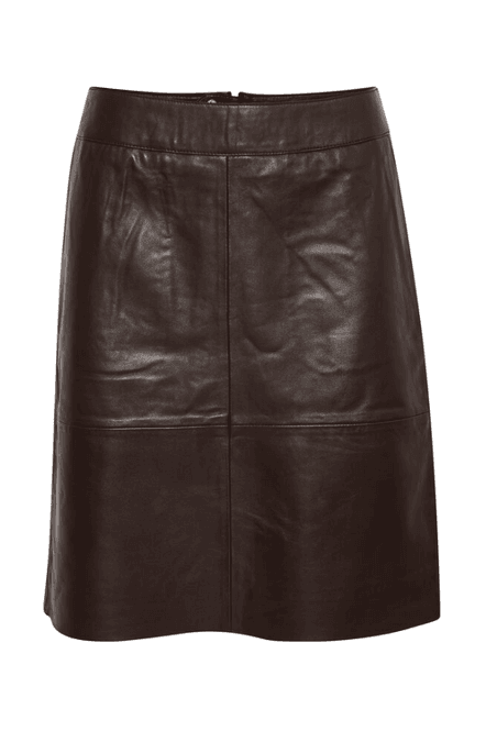 Hovedbilde Culture CUberta Leather Skirt - Coffee Bean - ...