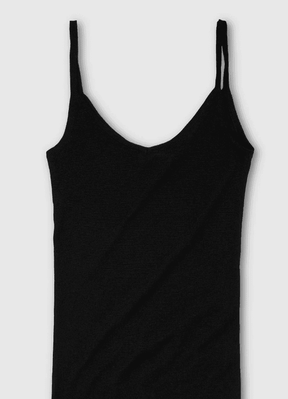 Women's Merino Singlet Black/ The Product