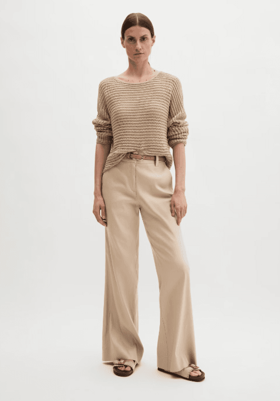 Marc O`Polo Ajour sweater - Sandpaper