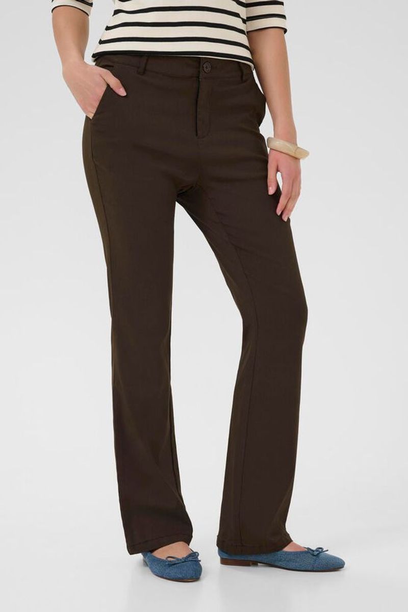 CUbengtha Long Flare Pants Demitasse - Brown/ Culture