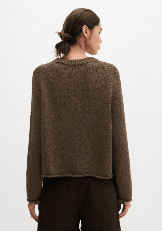 Marc O`Polo Cardigan oversized - Burnt Coffee Melange