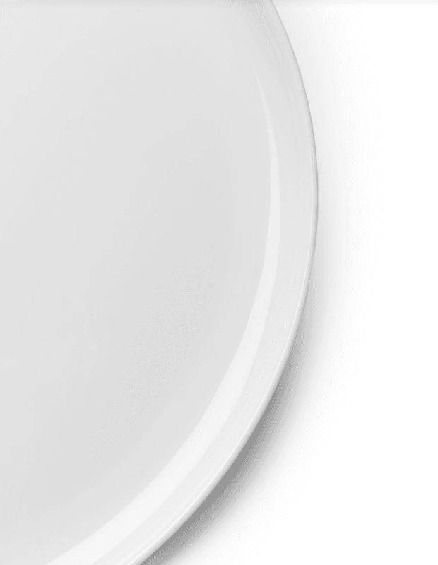 Plate Low M White Base/ Serac