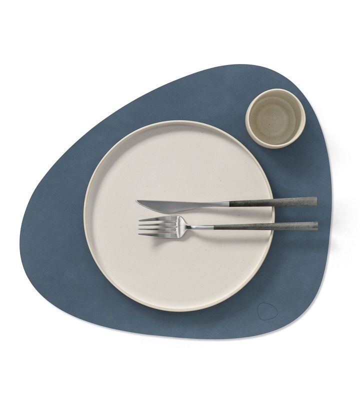 Dinner Mat Curve Dark blue/ Lind Dna