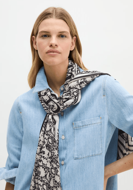 Hovedbilde Marc O`Polo Scarf made from modal twill - Dark ...