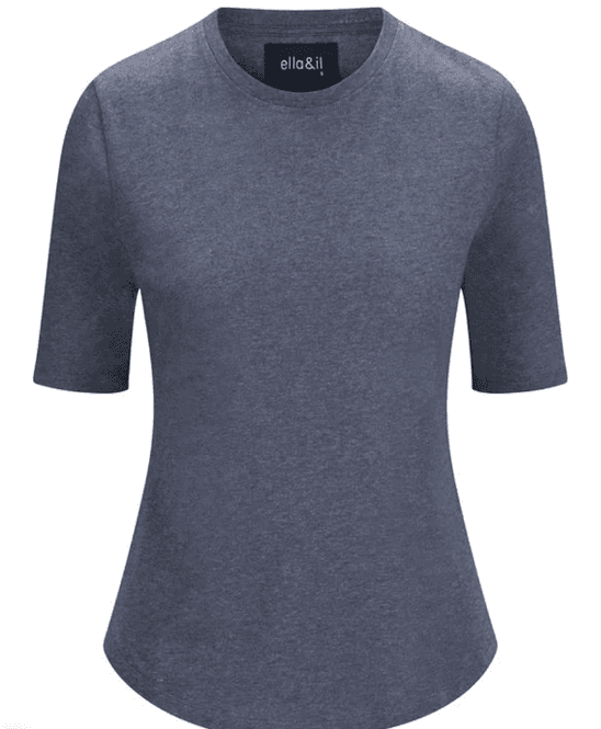 Hovedbilde Ella&il Karina Linen Tee - Denim blue