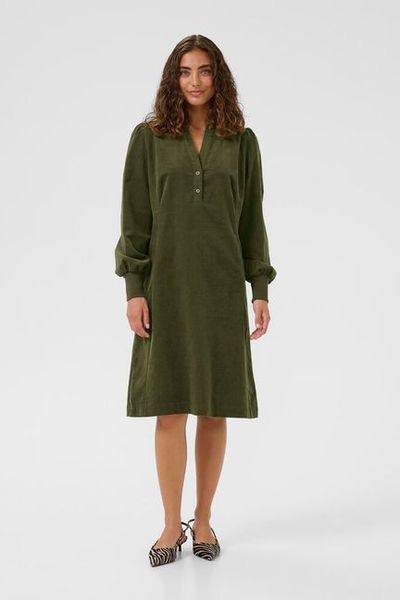 Hovedbilde CUula Rhaena short Kordfløyelkjole Burnt Olive - ...